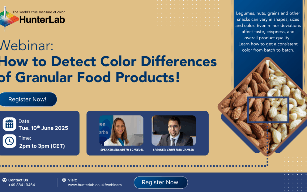Webinar – Kleurcontrole van korrelvormige voedingsmiddelen